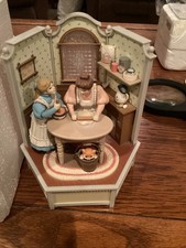 Enesco Cooking Lessons Music Box 1985 Animated “Clair De Lune” NIB picture
