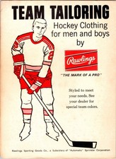1970 Rawlings Hockey Clothing Print Ad Vintage Illustrated Sportswear Promo Page picture