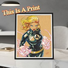 Sue storm Illustration Art Print 8.5x11 by Keyeske picture