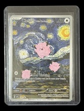 Pokemon Clefairy with The Starry Night Non-TCG Art Card Display picture