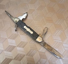 Vintage Camillus Cutlery NY USA SCOUT KNIFE 4 Tool Pocket Knife 4 LINE 1930-40S picture