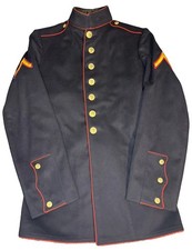 Vintage 1940s WWII US Marine Corps USMC Dress Blue Uniform Jacket Blouse Tunic picture