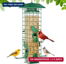 Squirrel Proof Bird Feeder, Metal Bird Feeders for Outdoors Hanging, Weight Acti picture