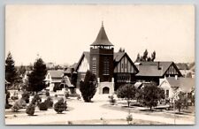 Claremont CA RPPC Congregational Church Real Photo Postcard B47 picture