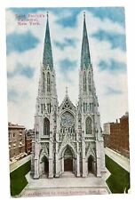 New York City NY-Saint Patrick's Cathedral, Religion, Antique, Vintage Postcard picture