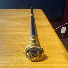 Masonic Walking Cane with Square & Compass Emblem Freemason Collectible picture