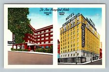 Portland OR-Oregon, The New Hungerford Hotels, Exterior, Vintage Postcard picture