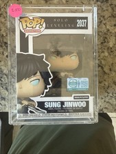 Funko Pop Solo Leveling Sung Jinwoo #2037 LE Exclusive 9500 Pieces W/ PROTECTOR picture