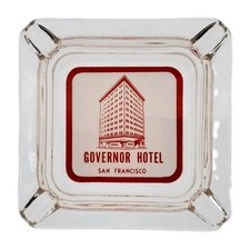 Vintage Marketing Ashtray / Governor Hotel / San Francisco California CA picture