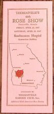 1967 THOMASVILLE GA 46th ROSE SHOW SOUTHWESTERN HOSPITAL  GARDEN CLUB BK. Z3987 picture