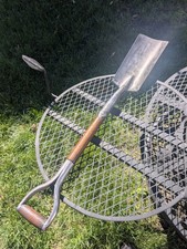 ALL ORIGINAL Vintage True Temper No. 14 Plain-Back Drain Spade w Armor D Handle picture