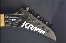 Kramer Guitar Headstock Logo Decal, Die-Cut Vinyl, WHITE, x2, Radius picture
