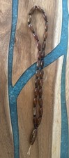 Tibetan Dragon Vein Bead: Old Chinese Jade Bead~Hand Carved~Rice Shape~Necklace picture