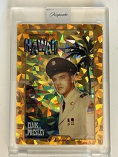 2026 Keepsake Elvis Presley Greetings From Hawaii #28 12/50 Orange Cracked Ice picture