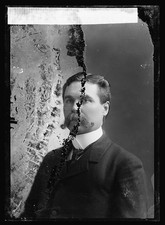 Photo:E.L. Lampson Portrait Man Mustache Suit Cabinet Photo picture