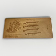 Antique WINCHESTER SIMMONS Arms ADVERTISING ENVELOPE Indian Store Maine 1920s AA picture
