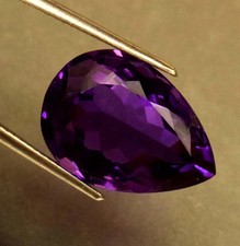 Natural Certified Amethyst Pear Shape 99.03 Ct+ Amazing look Loose Gemstone picture