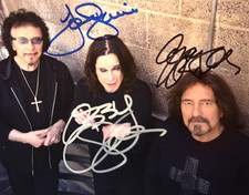BLACK SABBATH Signed (Ozzy Osbourne +2) 8x10