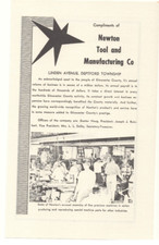 1966 Newton Tool and Manufacturing Co. Advertisement Deptford Township, New Jers picture