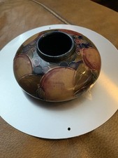 Antique Early MOORCROFT Pot Pomegranate & Grape Pattern screw Thread Top picture