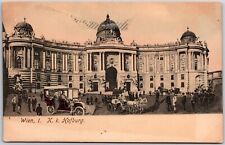 Wien I K.K. Hofburg Austria Imperial Palace Theater Horse Carriage Postcard picture