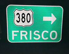 FRISCO US ROUTE 380 road sign, Texas, Dallas, Denton, Plano, Garland, Irving picture