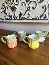 Fitz & Floyd vegtable Mugs Vintage 1988 VEGETABLE GARDEN great condition Coffee picture