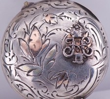 Antique Empire Era Ladies Silver Engraved Pocket Watch -Awarded by Tsar c1900's picture