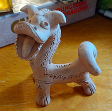Vintage Handmade Late Uzbeki Terracotta Luck Dragon picture