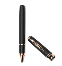 Pineider Alchemist Zeolite Rollerball Pen, Stromboli Black, Made in Italy, New picture