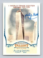 Philippe Petit Authentic Autographed World Trade Center 2012 Allen & Ginter Card picture