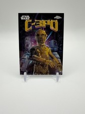 2026 Topps Chrome Star Wars C-3PO Galactic Maximalists Original Art Case Hit picture