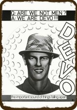 1978 DEVO WE ARE DEVO Album Release Vintage-Look DECORATIVE REPLICA METAL SIGN picture