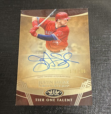 Topps 2019 Tier One Justin Smoak Tier One Talent Auto TTA-JSM /200 Jays picture