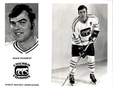 PF5 Original Photo ROSAIRE PAIEMENT 1972-75 CHICAGO COUGARS WHA HOCKEY CENTER picture