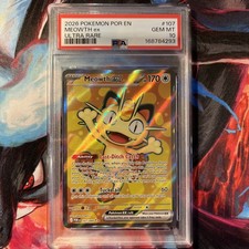 Pokémon TCG Meowth EX #107 Perfect order PSA 10 picture