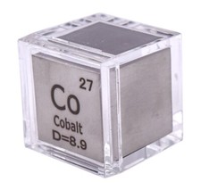 Metal Cube 99.9% Pure Periodic Table Element Engraved Density Collection + Case picture