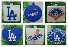 Los Angeles Dodgers Baseball Team Themed 6 Piece Christmas Ornament Set - NEW picture