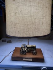 Vintage 1981 Brass Table Lamp - Rare - Ford Tractor Dealership Exclusive - Nice picture