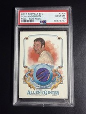 2017 Topps Allen & Ginter Tom Anderson MySpace Relic A&G FSRA-TAN PSA 10 picture