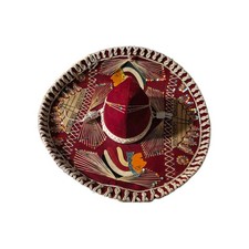 Salazar Pigalle Sombrero Red With White Trim picture