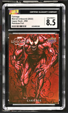 2021 Carnage #59 Marvel Upper Deck Unbound Rainbow Foil, CGC Graded 8.5 Nm/Mint+ picture