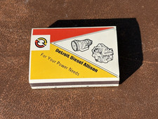 Vintage Detroit Diesel Allison Matchbox with Wooden Matches NOS Pocketbox picture