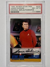 1998 Star Trek TOS James Doohan Scotty Auto Original Series Skybox Card PSA #A32 picture
