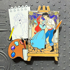 Disney Fantasy Pin Ariel and Eric “Out of Ink Series” Pin on Pin picture