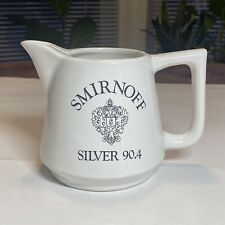 Smirnoff Silver 90.4 Vintage Ceramic ￼Pitcher Jug 1974 Barware picture
