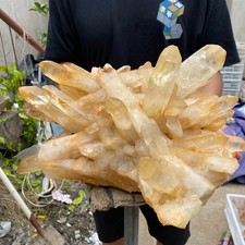 51.9lb Natural clear white crystal quartz cluster rough mineral specimen picture