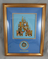 Disney D23 Framed Pin Set Castle Mystery Collection Partners Completer Expo 2015 picture