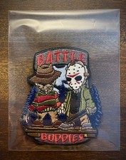 Freddy Krueger-Jason Vorhees Battle Buddies Tactical Morale Patch, Embroidered picture
