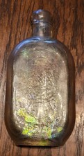 RARE Original Antique South Carolina Dispensary Monogrammed Jo-Jo Flask 1/2 Pint picture
